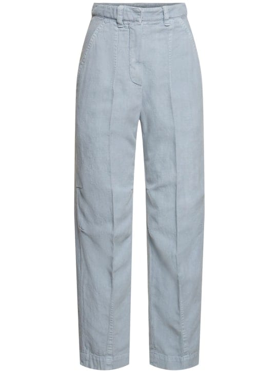 Brunello Cucinelli: 棉&麻阔腿裤