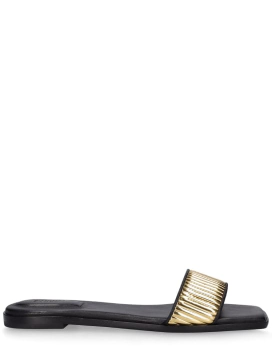 SIMKHAI: Sandali slide con fascia a coste