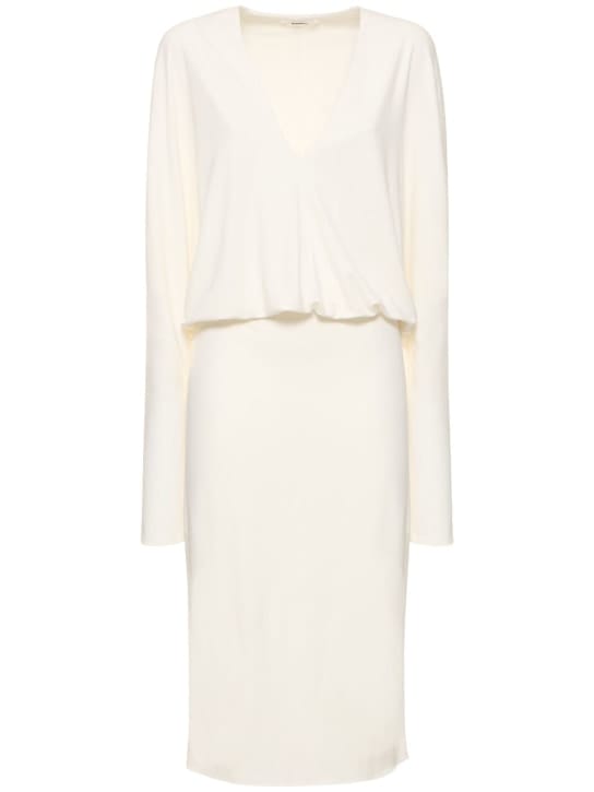Interior: Midikleid mit tiefem V-Ausschnitt