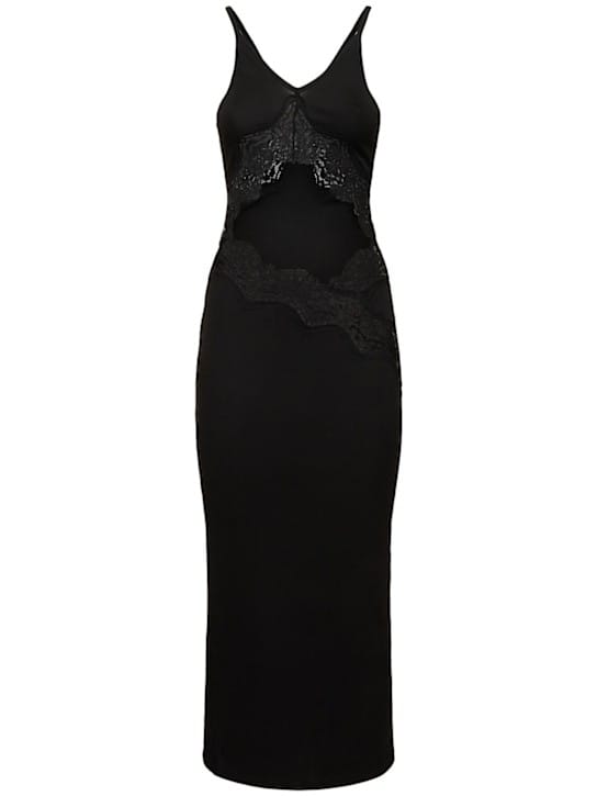 Christopher Esber: Vestido midi con cut-out y encaje