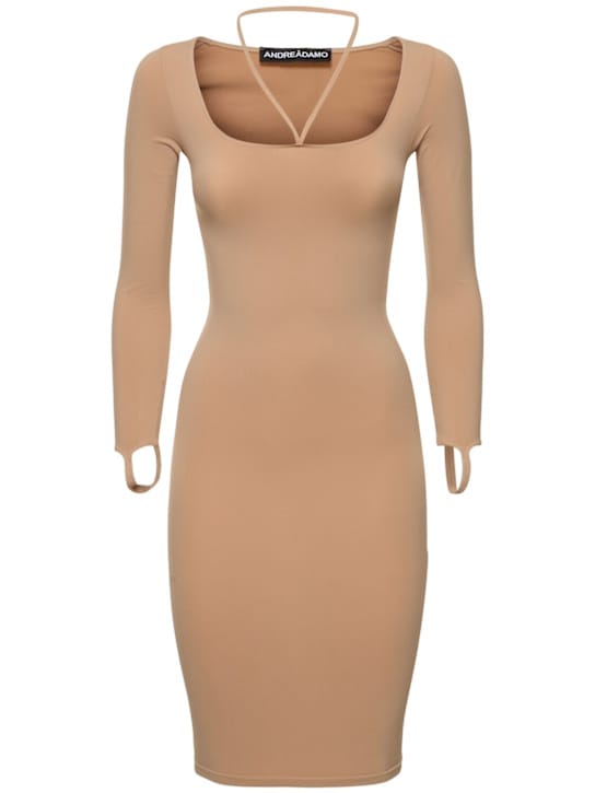 Andreadamo: Stretch-jersey midi dress