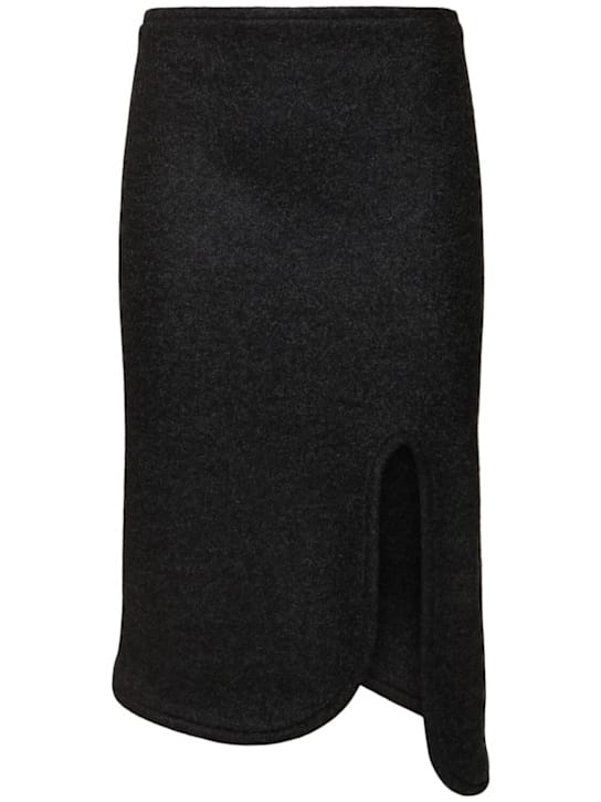 Victoria Beckham: 填充羊毛迷笛半身裙