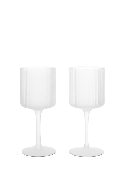 Ferm Living: Ripple白葡萄酒杯2个套装
