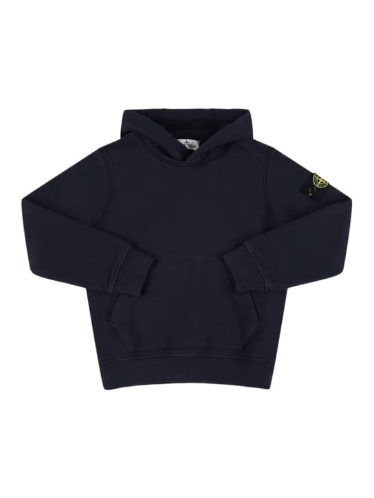 Stone Island Junior: 有机棉连帽卫衣