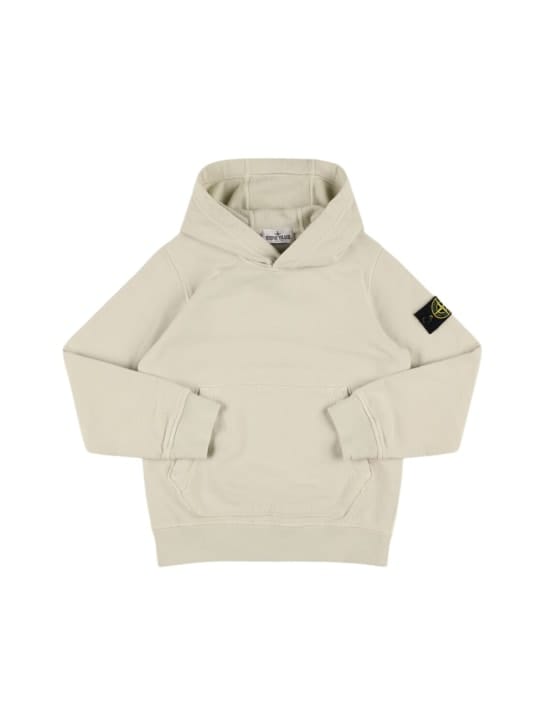 Stone Island Junior: 有机棉连帽卫衣