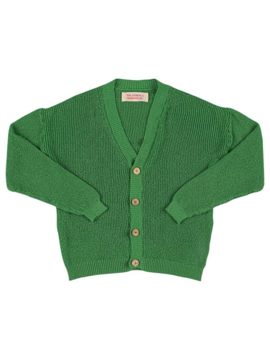 The Animals Observatory: Cotton knit buttoned cardigan