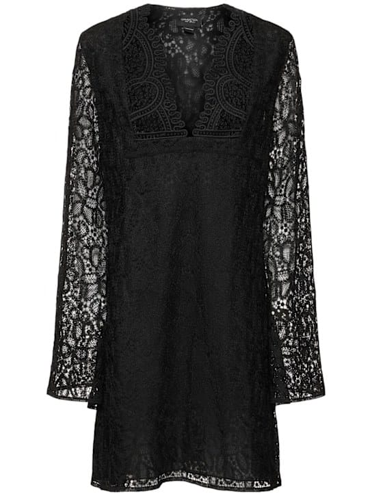 Giambattista Valli: Lace mini dress with flared sleeves