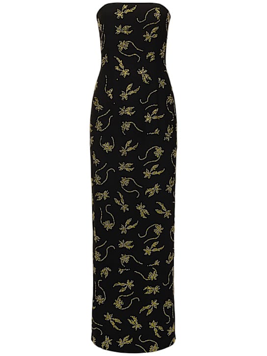 16arlington: Strapless embellished maxi dress