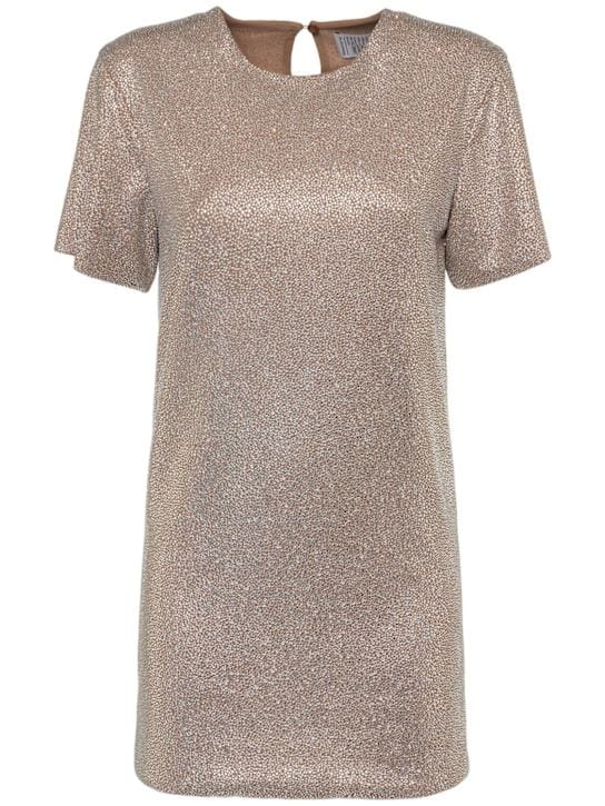 Giuseppe Di Morabito: Crystal mini T-shirt dress