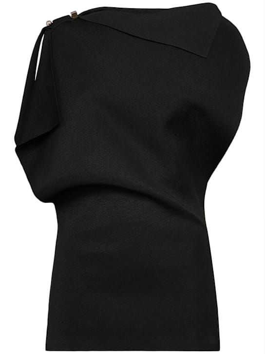 Jacquemus: Drapiertes asymmetrisches Minikleid