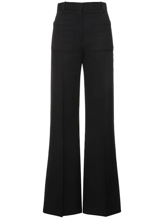 Victoria Beckham: Alina羊毛混纺喇叭裤