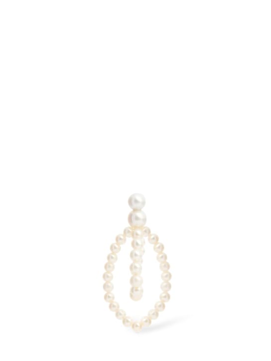 Sophie Bille Brahe: Petite Wrapped 14kt金&珍珠单耳环