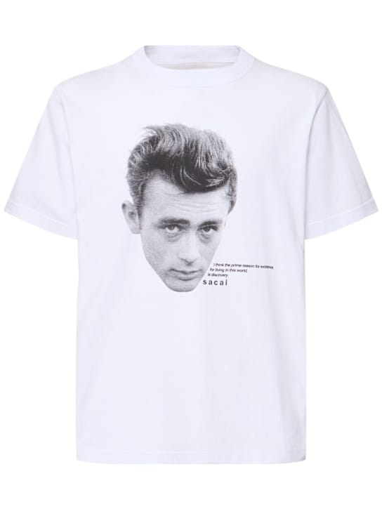 Sacai: Oversize T-shirt with graphic print