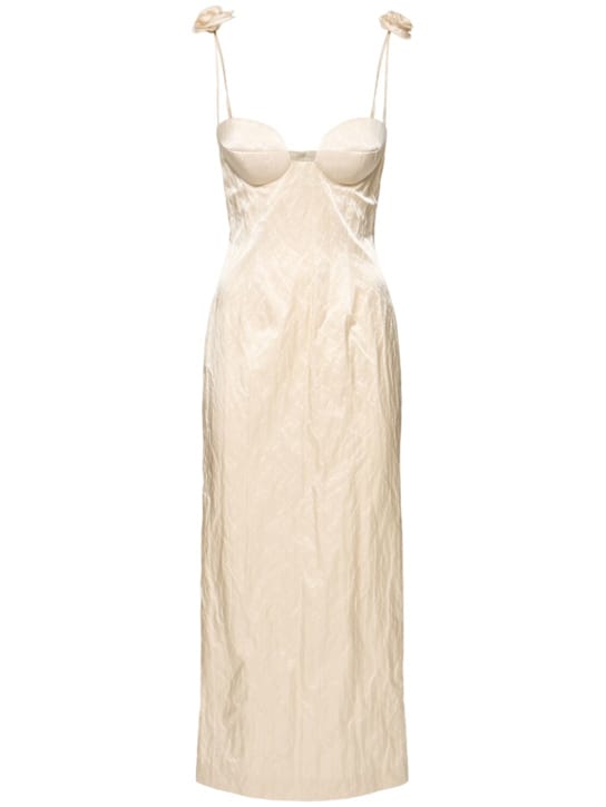 Magda Butrym: Abito lungo bustier con rose
