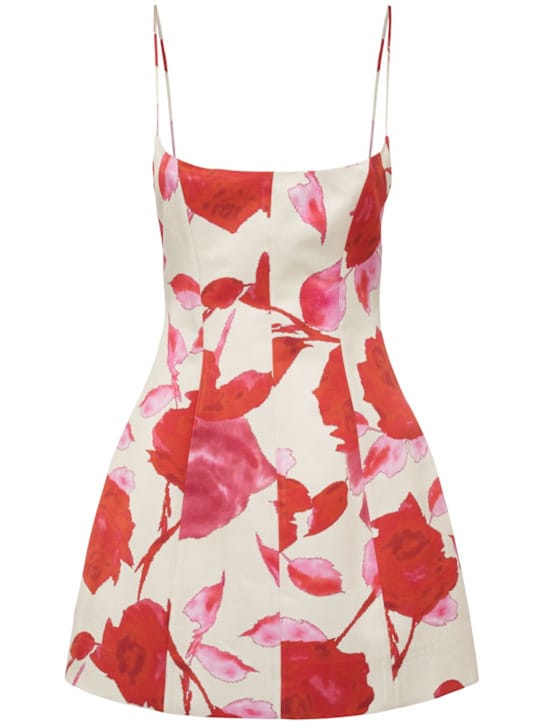 Blumarine: Vestito svasato con spalline sottili