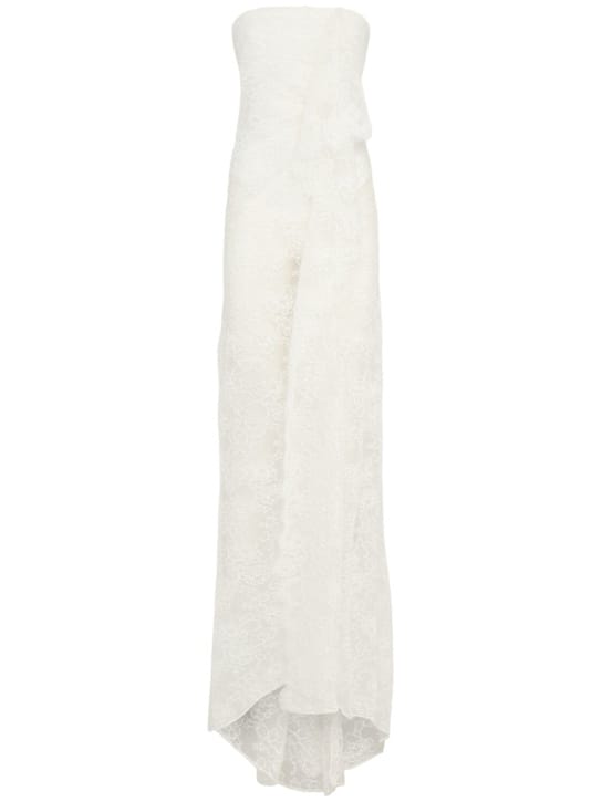 Christopher Esber: Strapless Long Dress with Draping