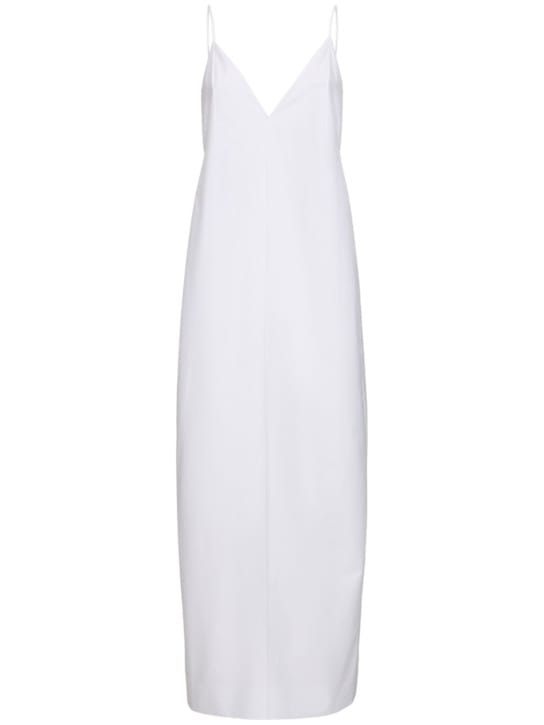 Khaite: Silk maxi dress with V-neck