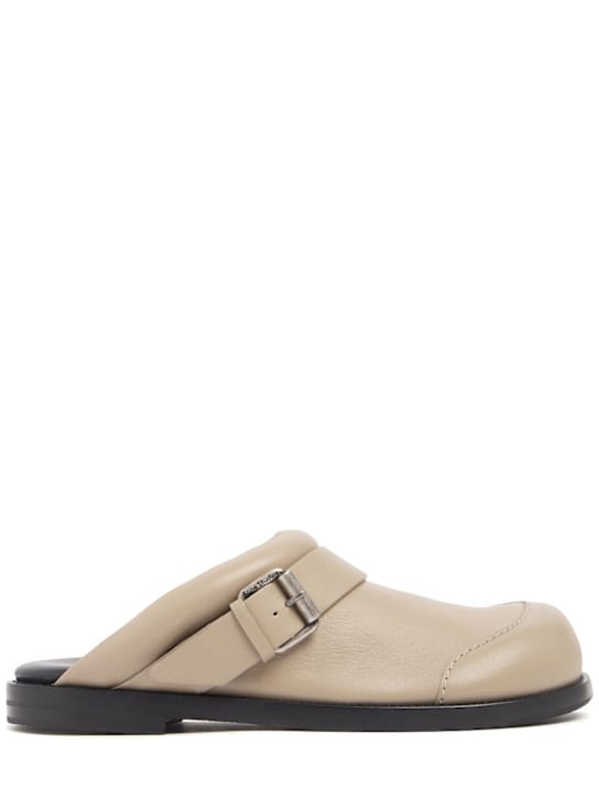 Acne Studios: 20毫米搭扣束带皮革穆勒鞋