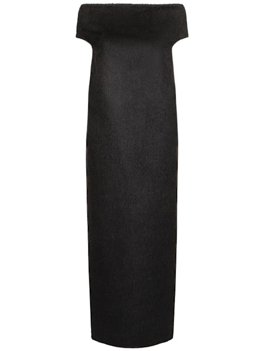 The Row: Abito lungo in cashmere a spalle scoperte