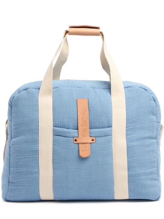 1 + IN THE FAMILY: Padded cotton changing bag