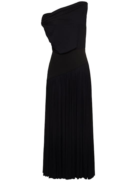 Abadia: Robe longue en bambou drapée