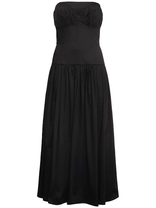 TOVE: Strapless stretch cotton maxi dress