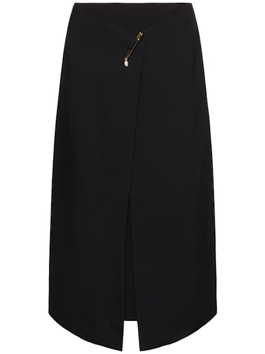 Carven: 粘胶纤维迷笛半身裙