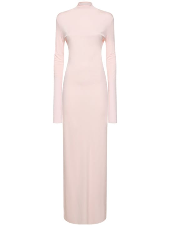 Khaite: High-neck jersey maxi dress