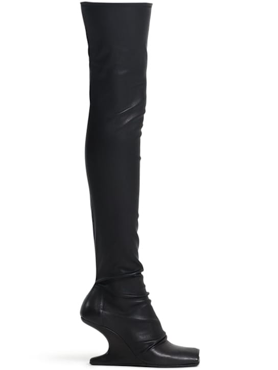 Rick Owens: 80毫米Cantilever皮革袜子靴