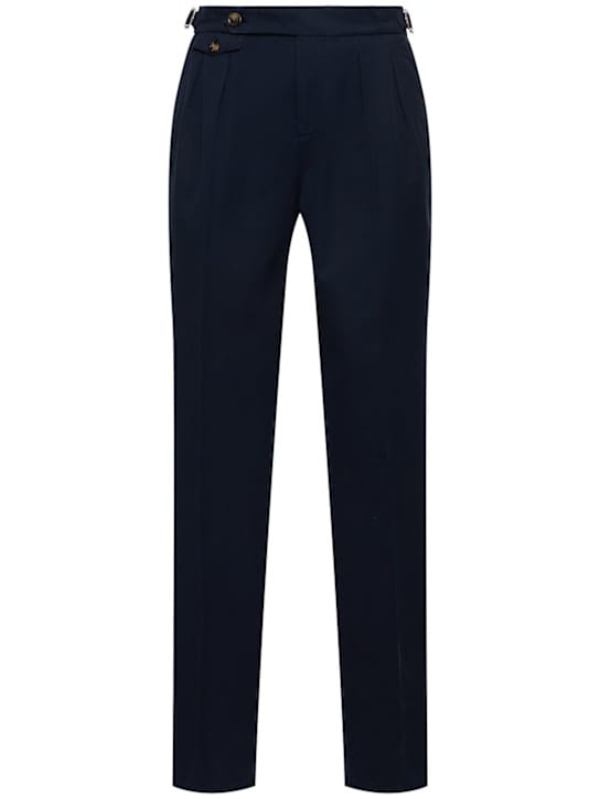 Brunello Cucinelli: 打褶棉质裤子