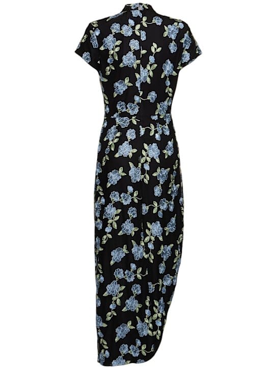Rotate: Robe midi en tulle brodé