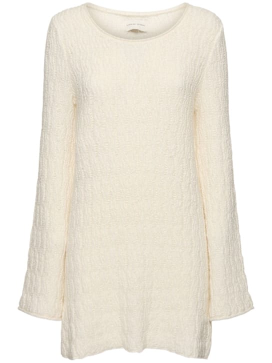 Loulou De Saison: Abito corto in maglia di cotone