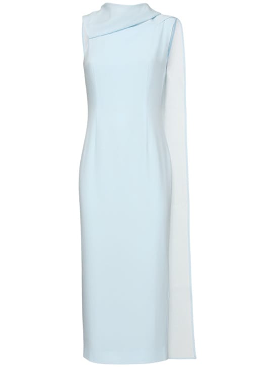 Roland Mouret: Abito midi asimmetrico con drappeggio