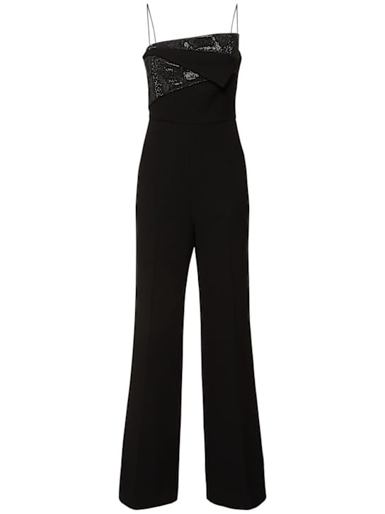 Roland Mouret: 钻石内嵌厚重卡迪连身裤