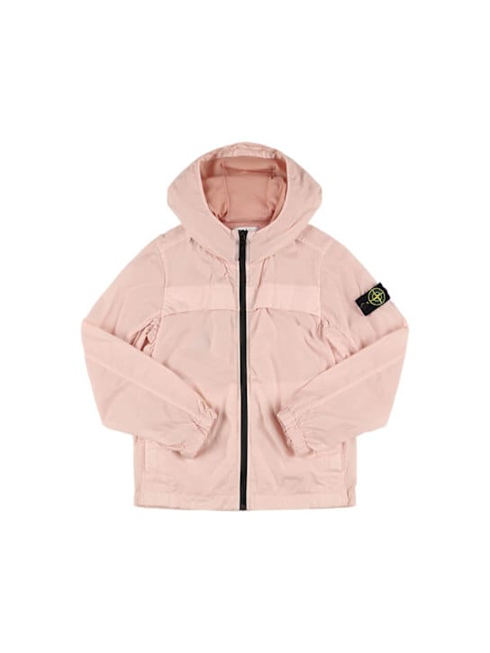 Stone Island Junior: 尼龙连帽防风夹克