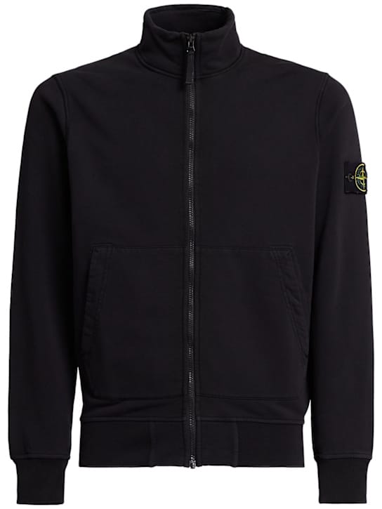 Stone Island: 带拉链和高领的背心