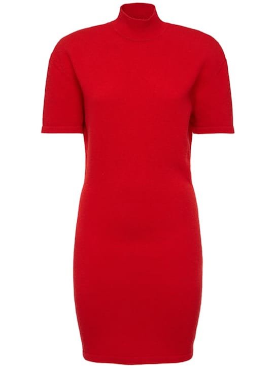 Jacquemus: Strickminikleid aus Wolle mit Stehkragen