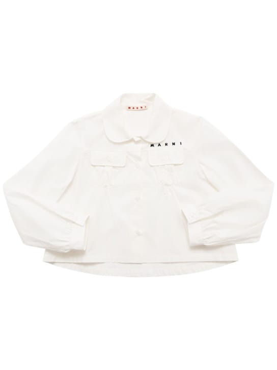 Marni Junior: 棉质平纹衬衫
