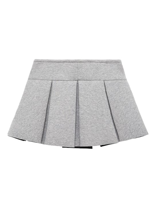 Marni Junior: 褶皱棉混纺潜水裙