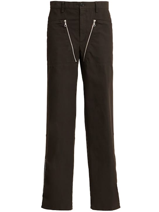 Dries Van Noten: 直筒拉链裤