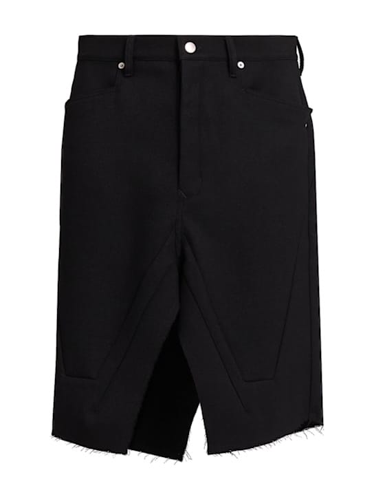 Rick Owens: 破边下摆的钱包裙