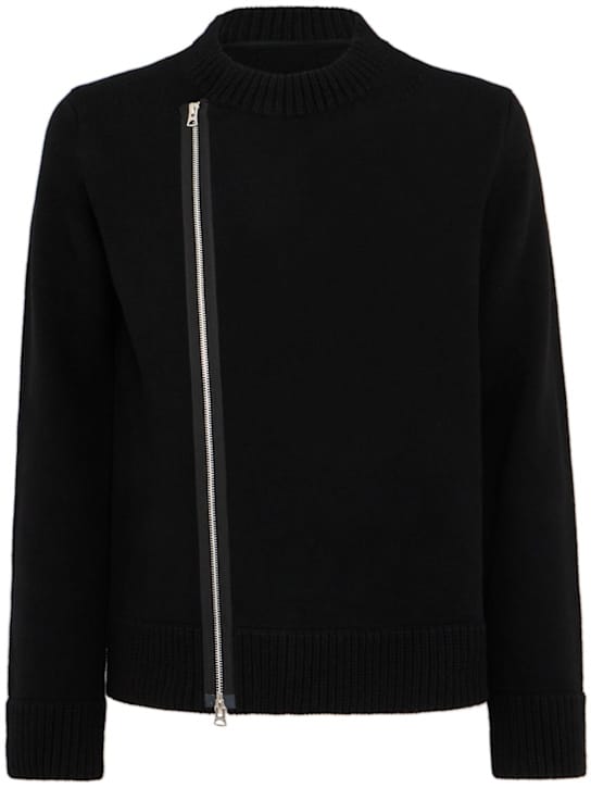 Sacai: 圆领拉链套头衫
