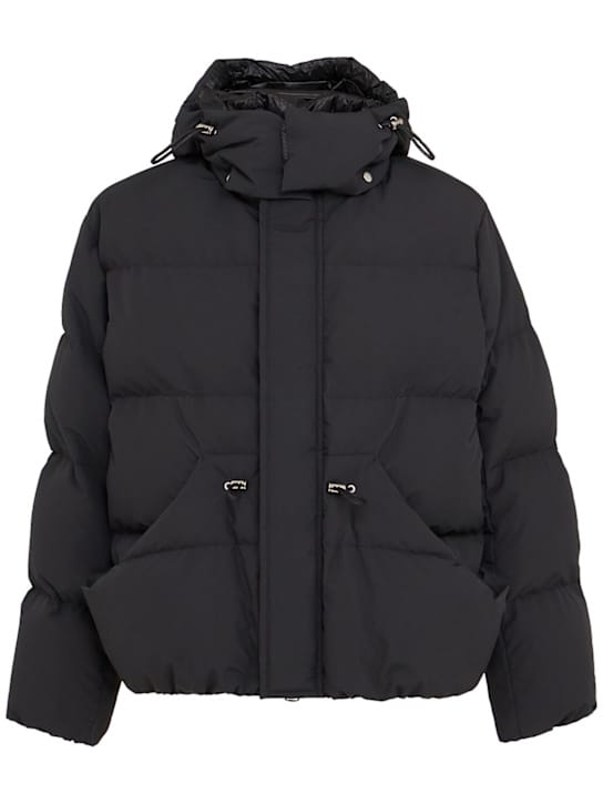 Sacai: 带帽短羽绒夹克