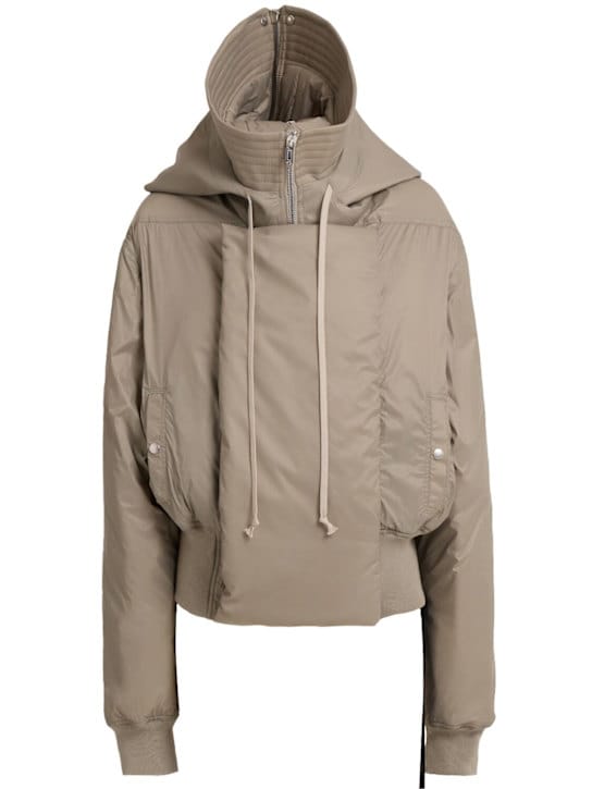 Rick Owens DRKSHDW: 短款连帽羽绒夹克