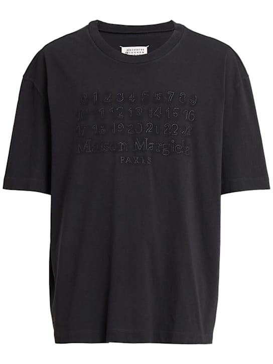 Maison Margiela: 带有浮雕印花的宽松T恤
