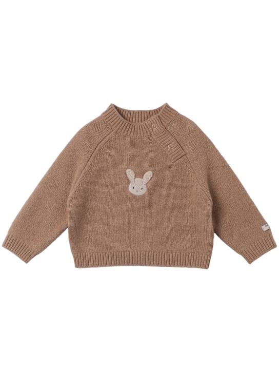 Donsje: Pullover aus Merinowolle mit Stickerei