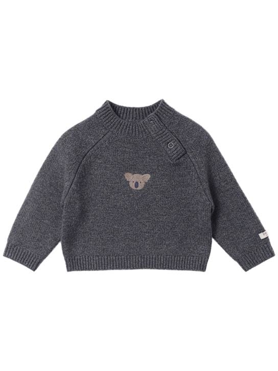 Donsje: Pullover aus Merinowolle mit Stickerei
