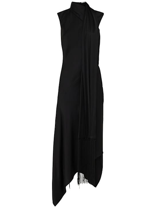 Acne Studios: Asymmetric midi dress with fringe