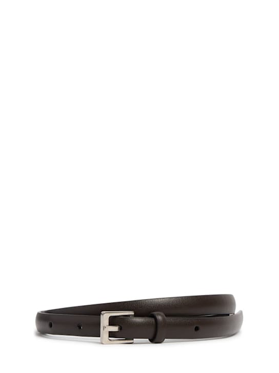The Row: Slim calfskin leather belt