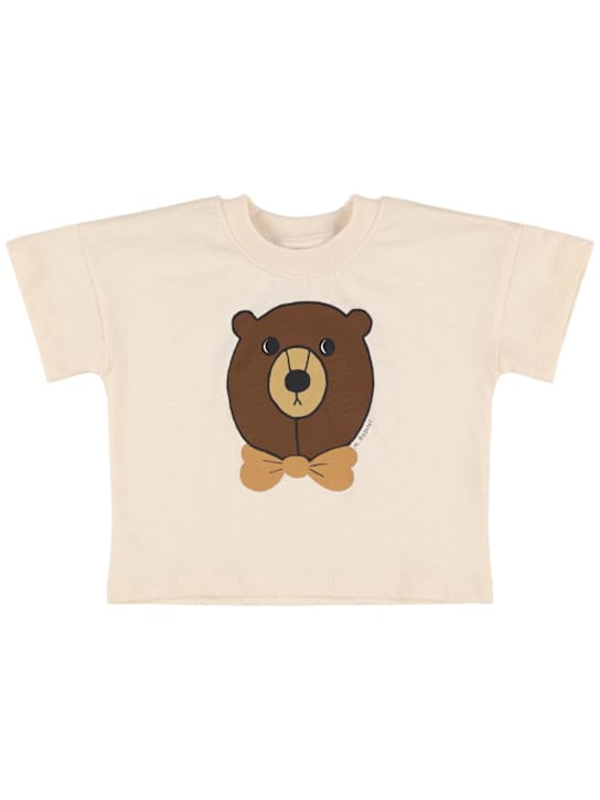 Mini Rodini: 熊图案有机棉T恤